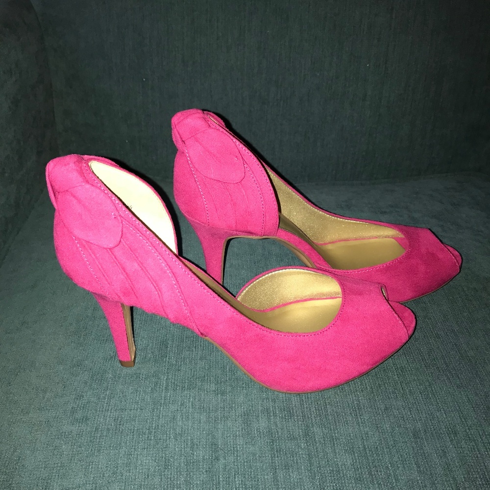Kelly & Katie Pink D'Orsay Bow Pumps, 7.5